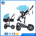 New arrival best quality dolls pram for babies,CE approved luxurious mental doll pram stroller,rubber wheel differential carrier